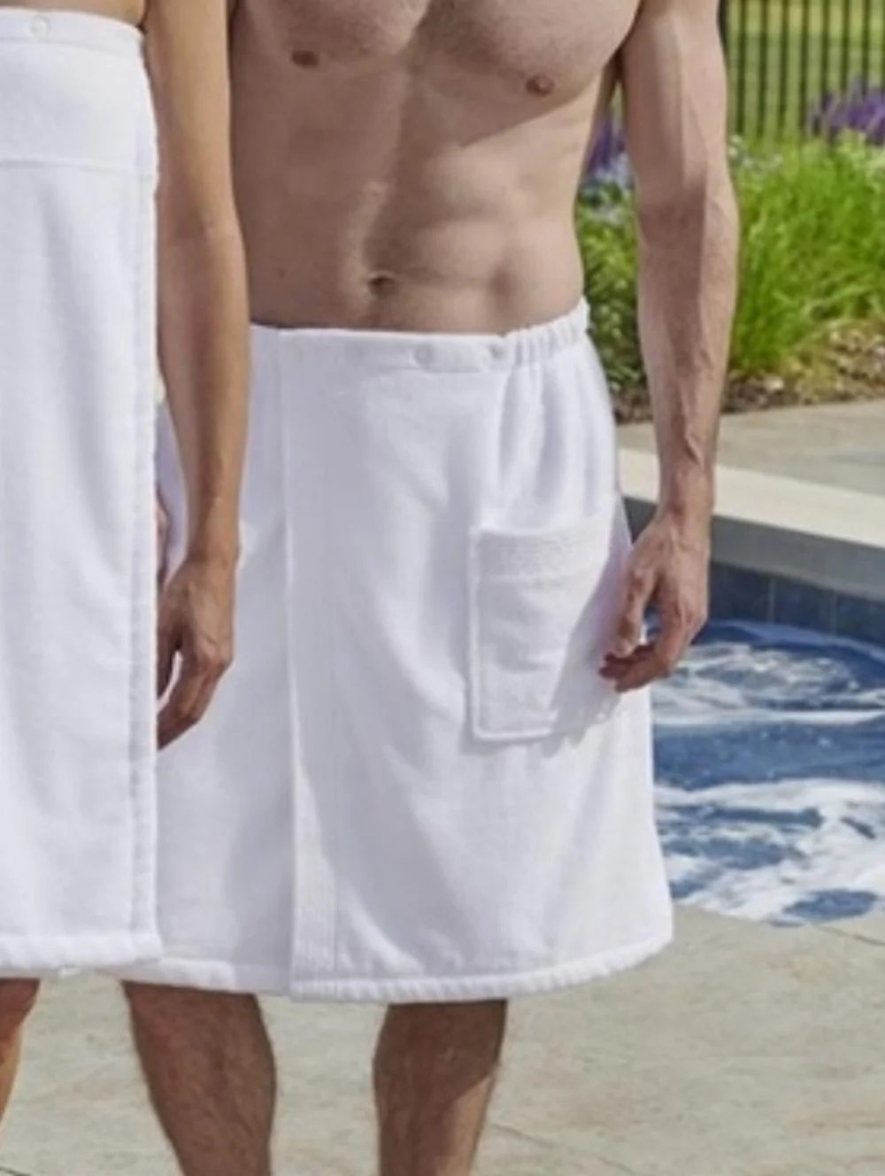 Hammacher Schlemmer Wrap Towel in White